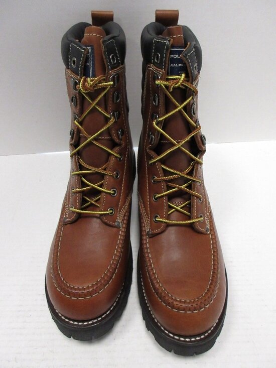VTG Polo Ralph Lauren Sport Boots 11.5 D Leather Rugged Work MG1702 main image 11